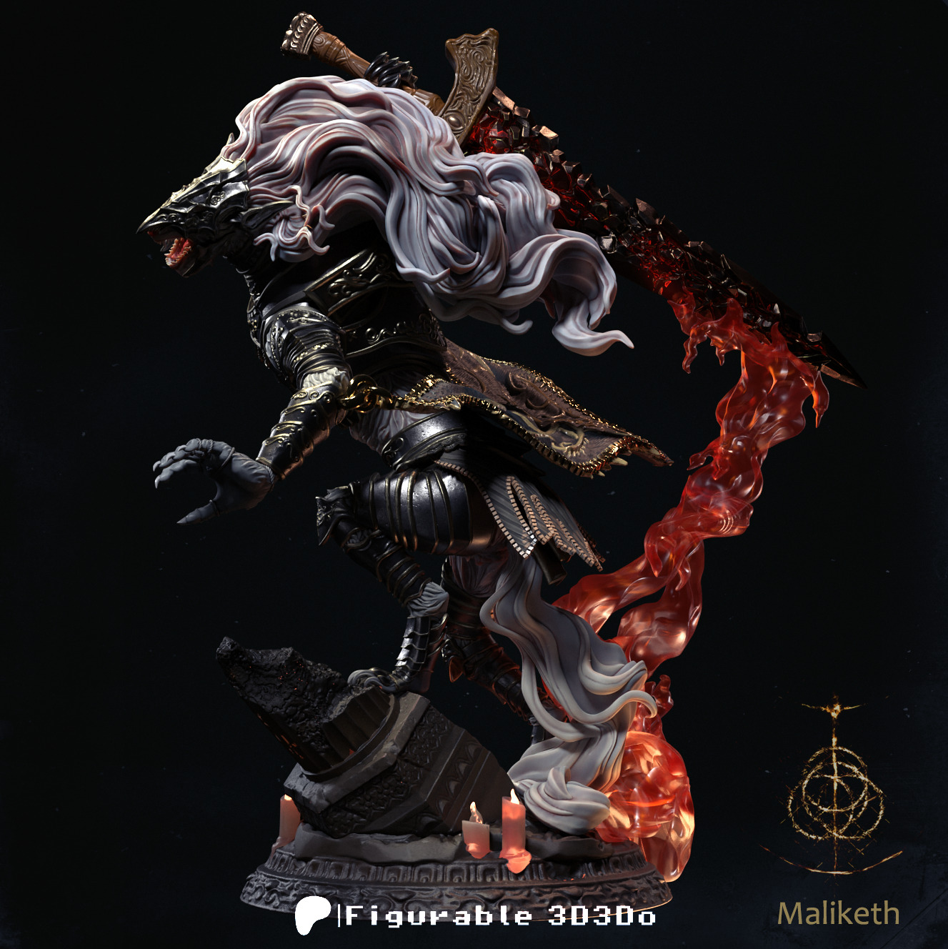 Maliketh - Elden Ring - 3D print model 3D print model_4