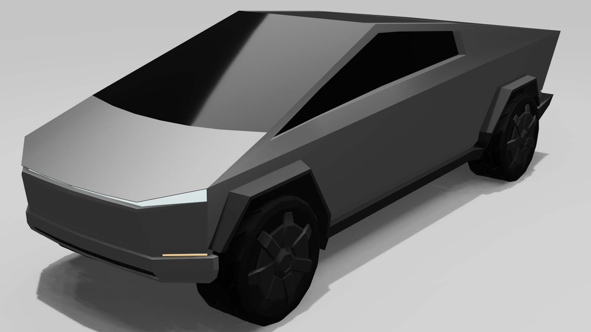 Tesla model Free low-poly 3D model_1
