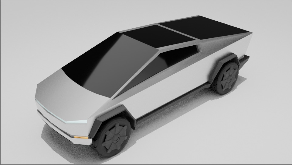 Tesla model Free low-poly 3D model_6