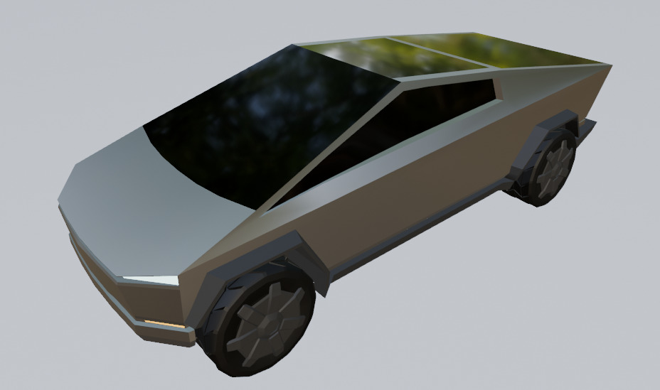 Tesla model Free low-poly 3D model_7