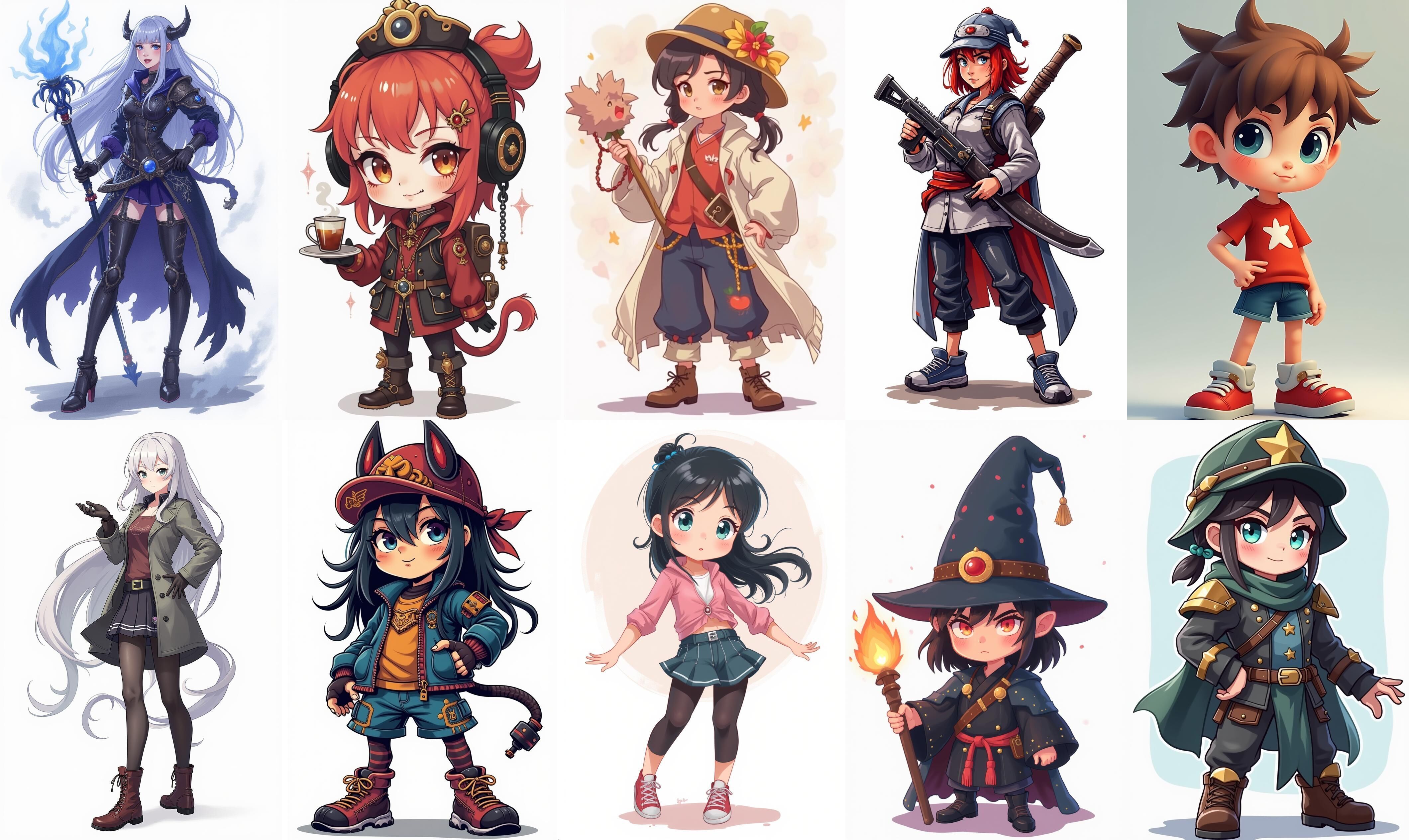 Mega Character  bundle 17 pack 100 fbx Low-poly 3D model_17