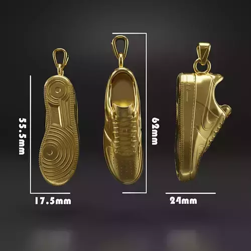 Shoe Pendant - Nike Air Force 1 Low 3D print model