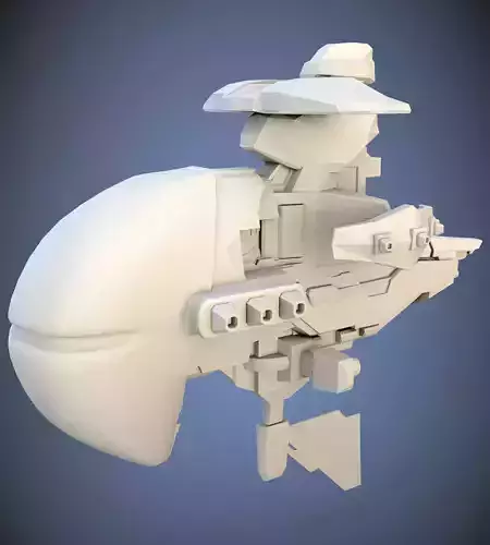 War Spaceship Free 3D model
