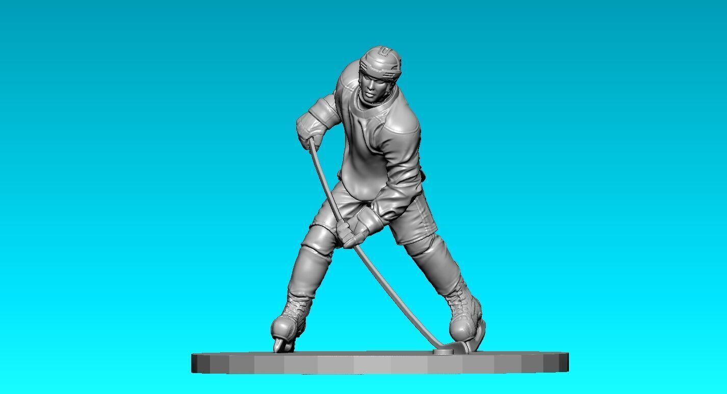 Hockey player skating model - 3D print 3D print model_1
