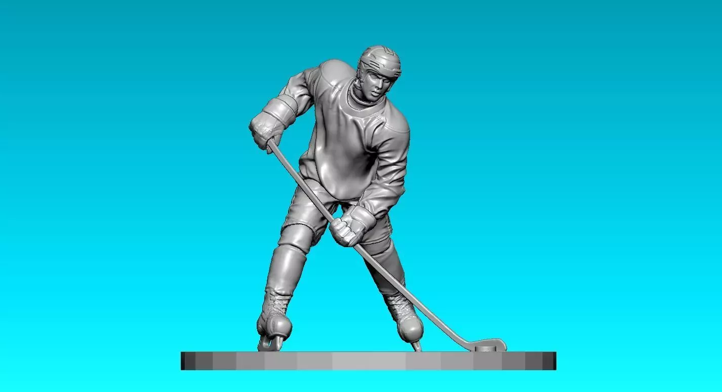 Hockey player skating model - 3D print 3D print model_0