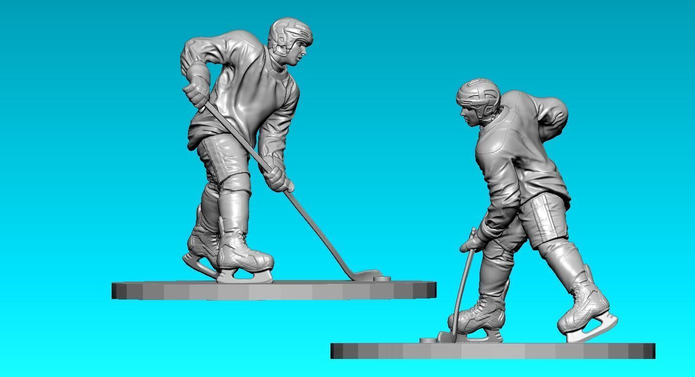 Hockey player skating model - 3D print 3D print model_2