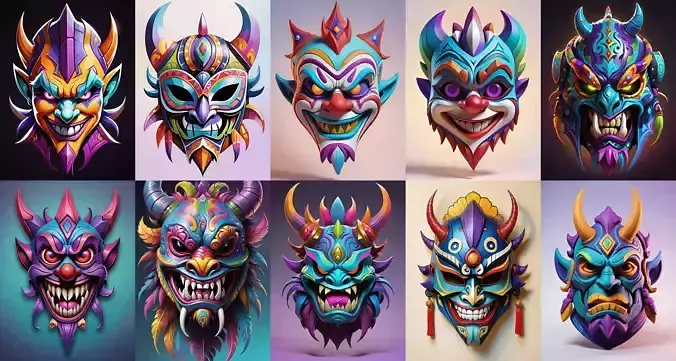 Mask bundle 8 pack 100 obj