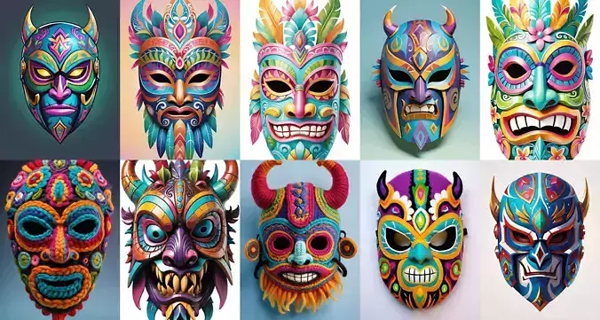 Mask bundle 6 pack 100 obj