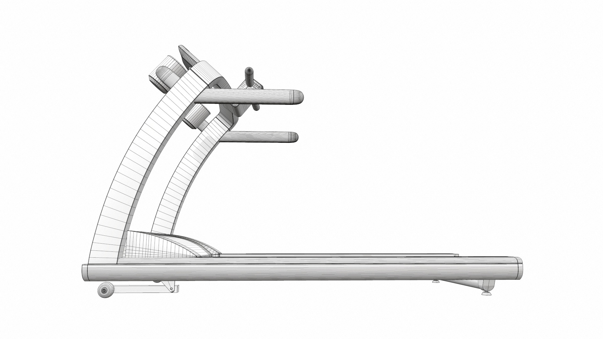 Treadmill life fitness 3D model_10