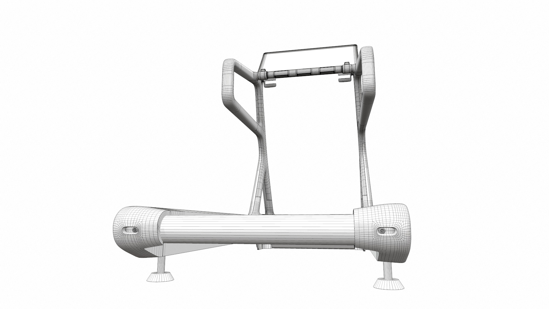 Treadmill technogym 3D model_12