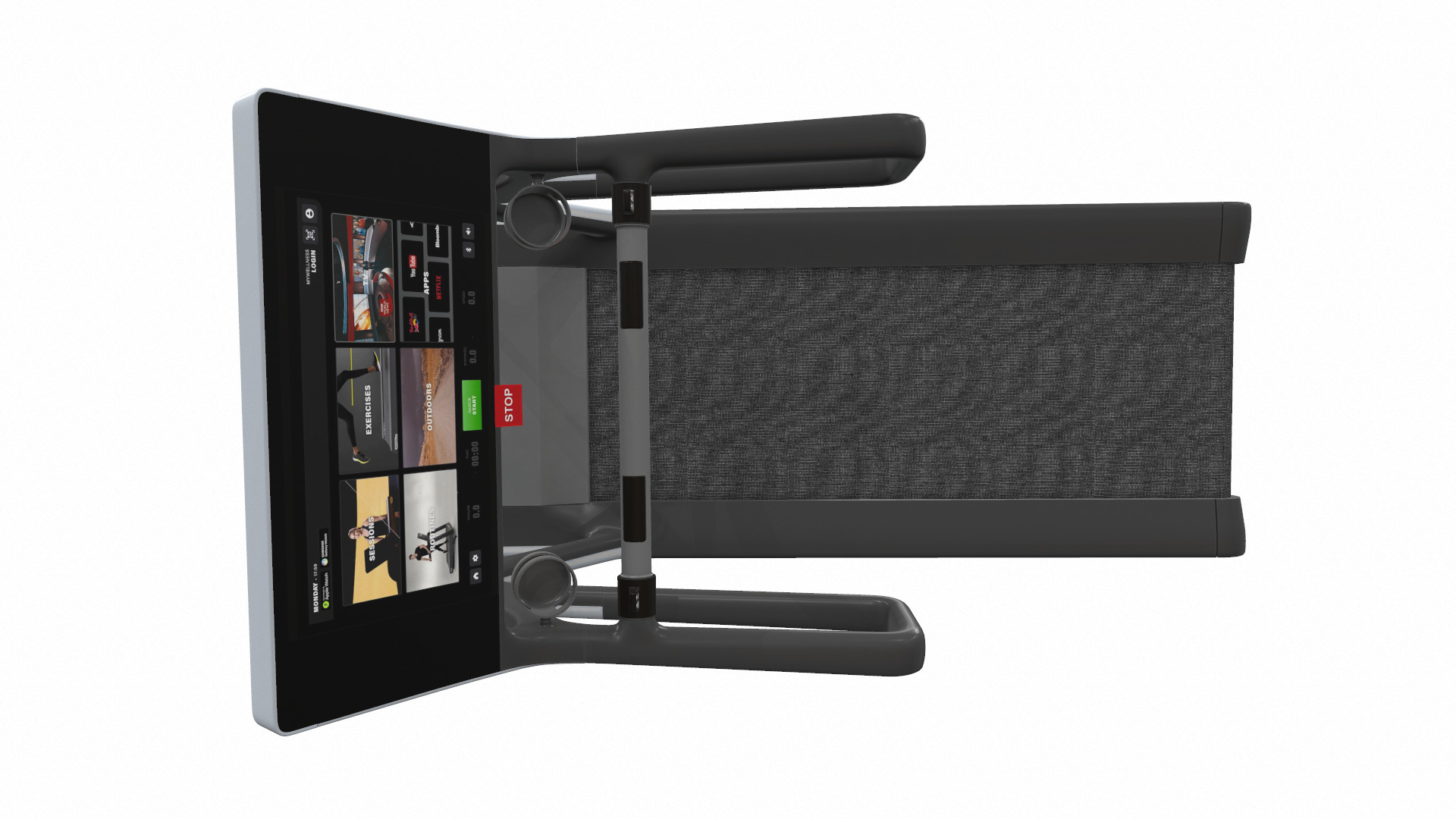 Treadmill technogym 3D model_5