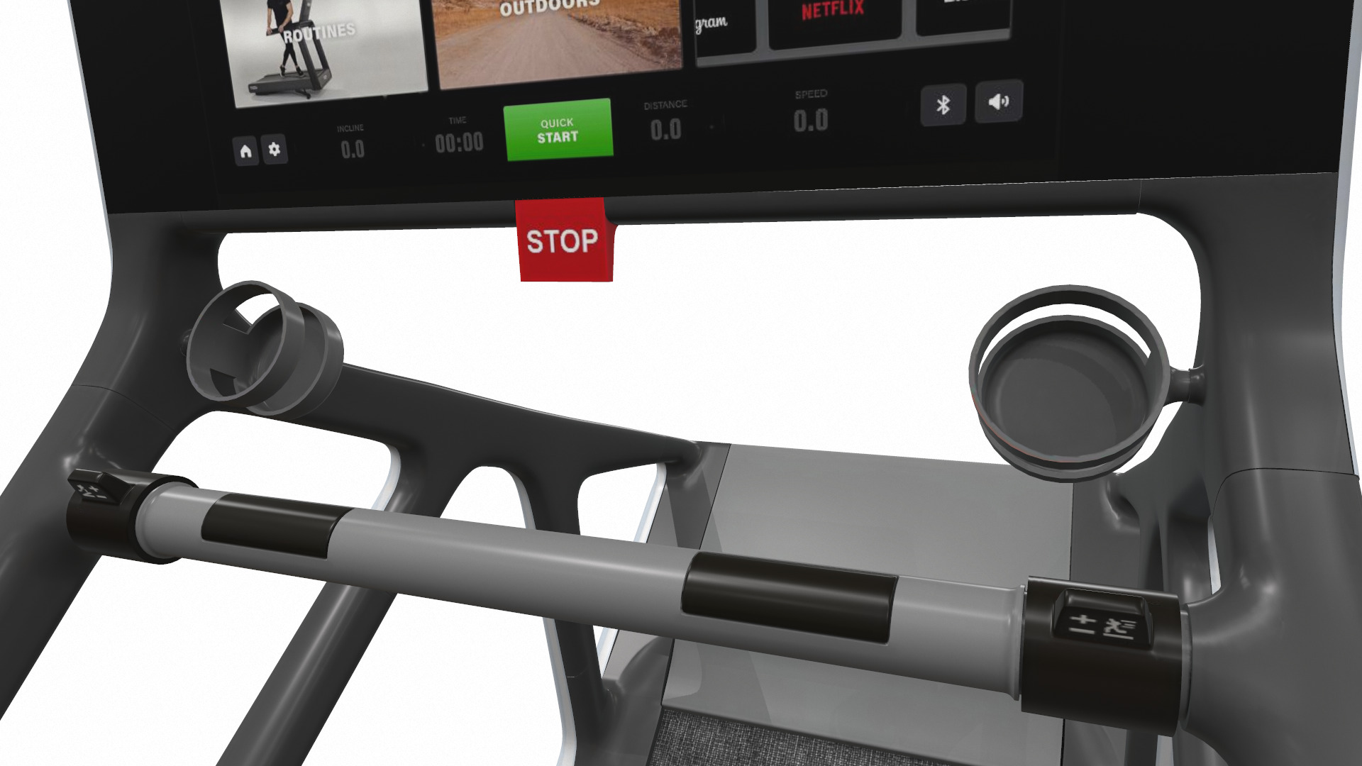Treadmill technogym 3D model_7