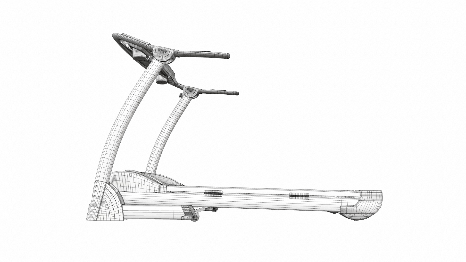 Treadmill  fitness 3D model_11
