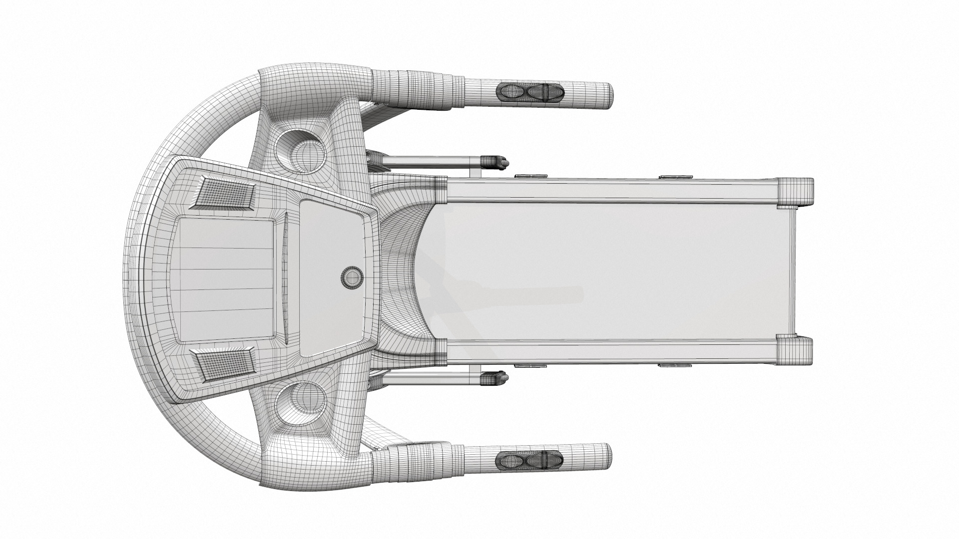 Treadmill  fitness 3D model_15