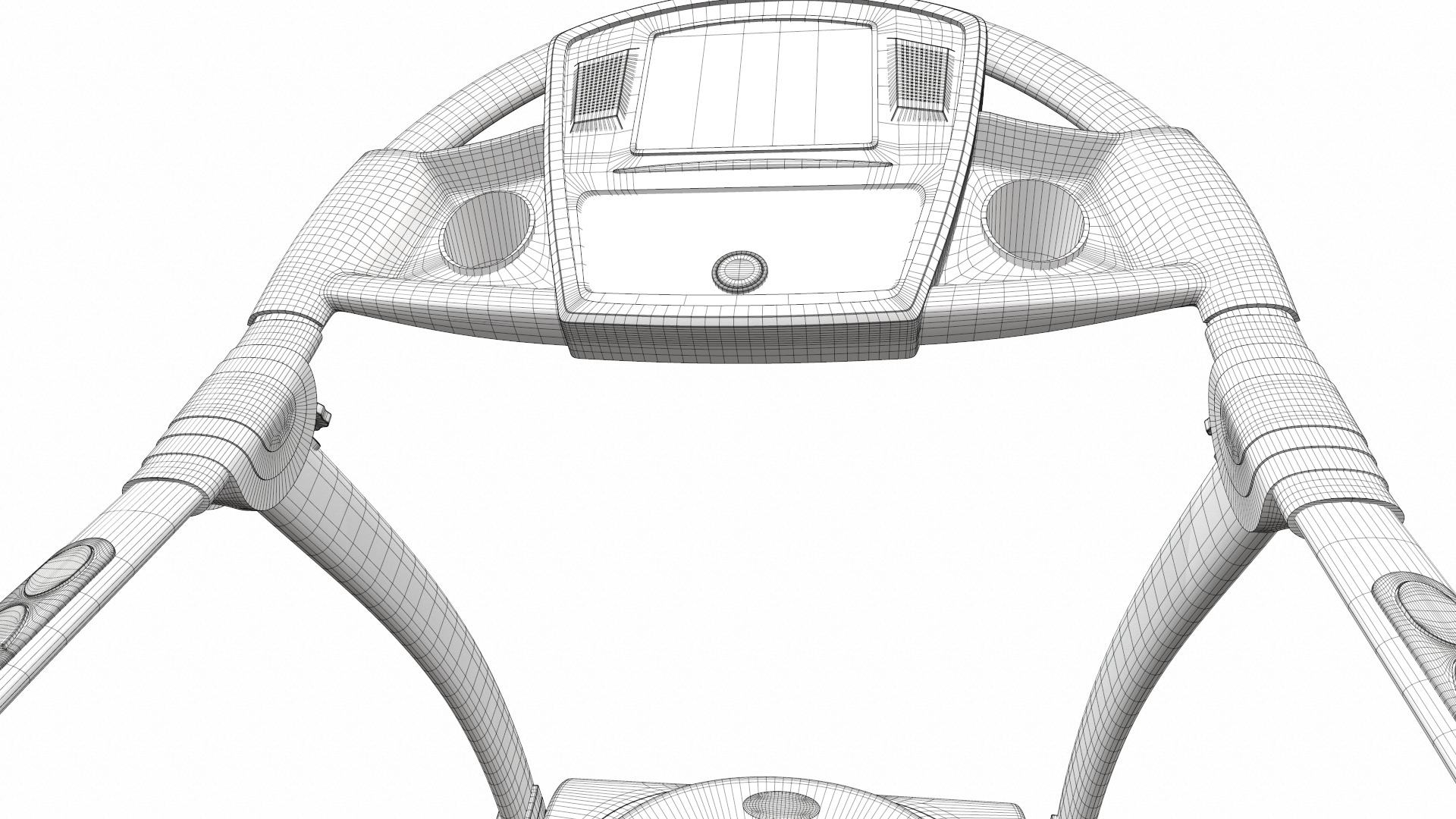 Treadmill  fitness 3D model_17