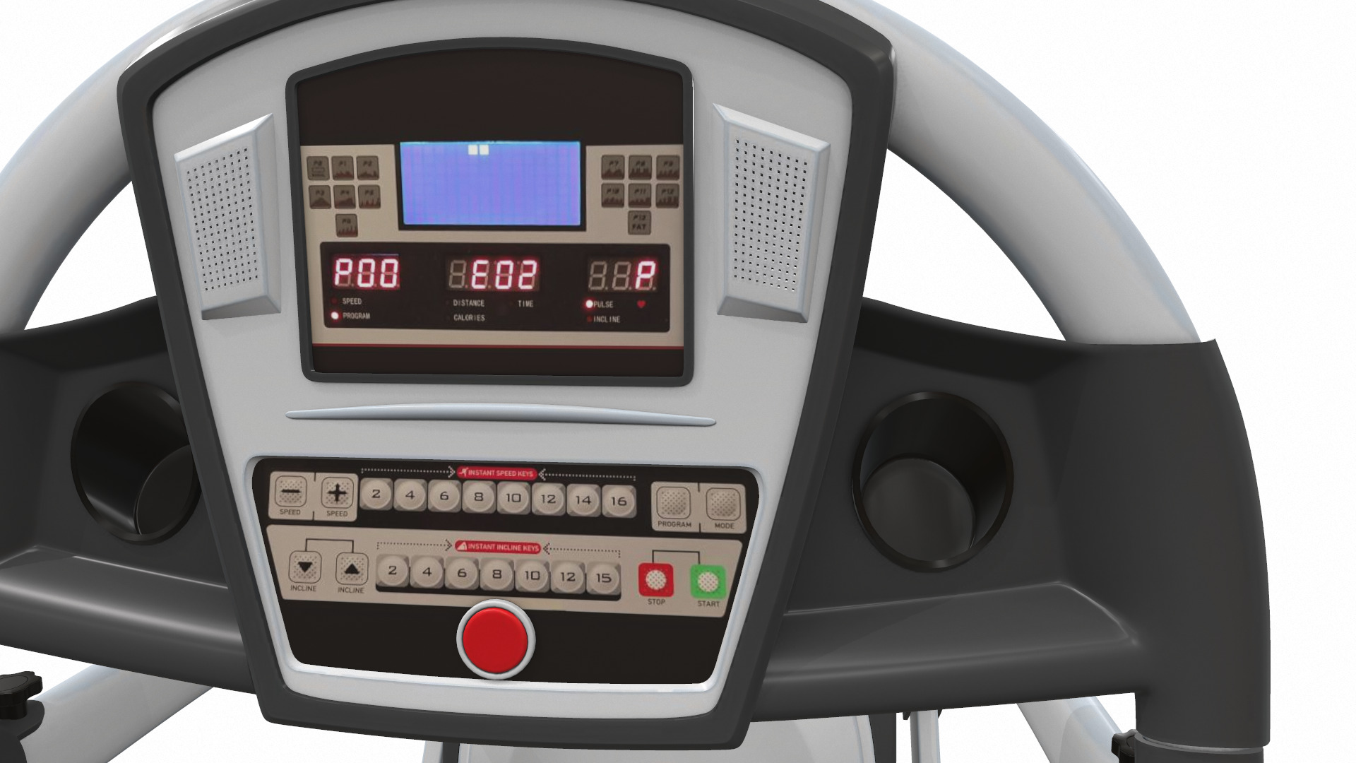 Treadmill  fitness 3D model_7