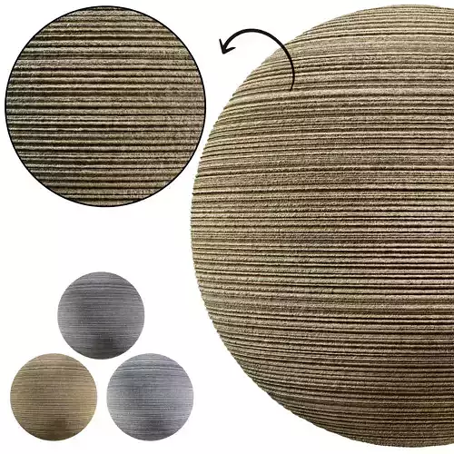 Ribbed Concrete wall 03- Seamless