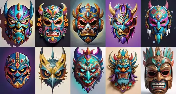 Mask bundle 13 pack 100 obj