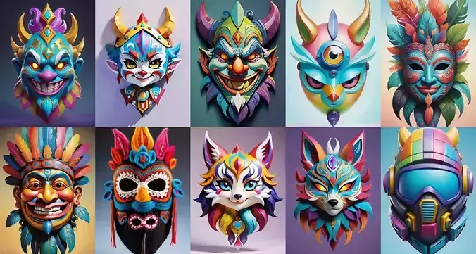 Mask bundle 10 pack 100 obj