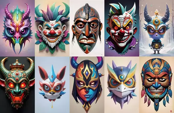 Mask bundle 1 pack 100 obj