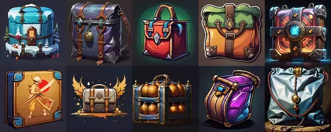 LootBag bundle 8 pack 100 fbx