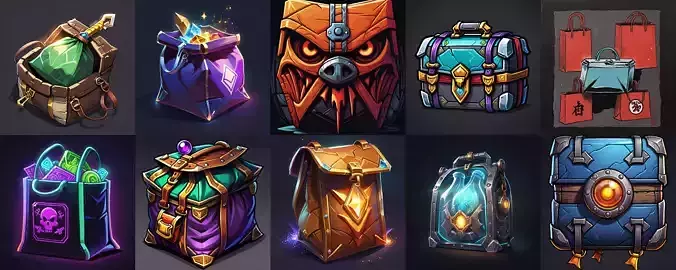 LootBag bundle 7 pack 100 fbx