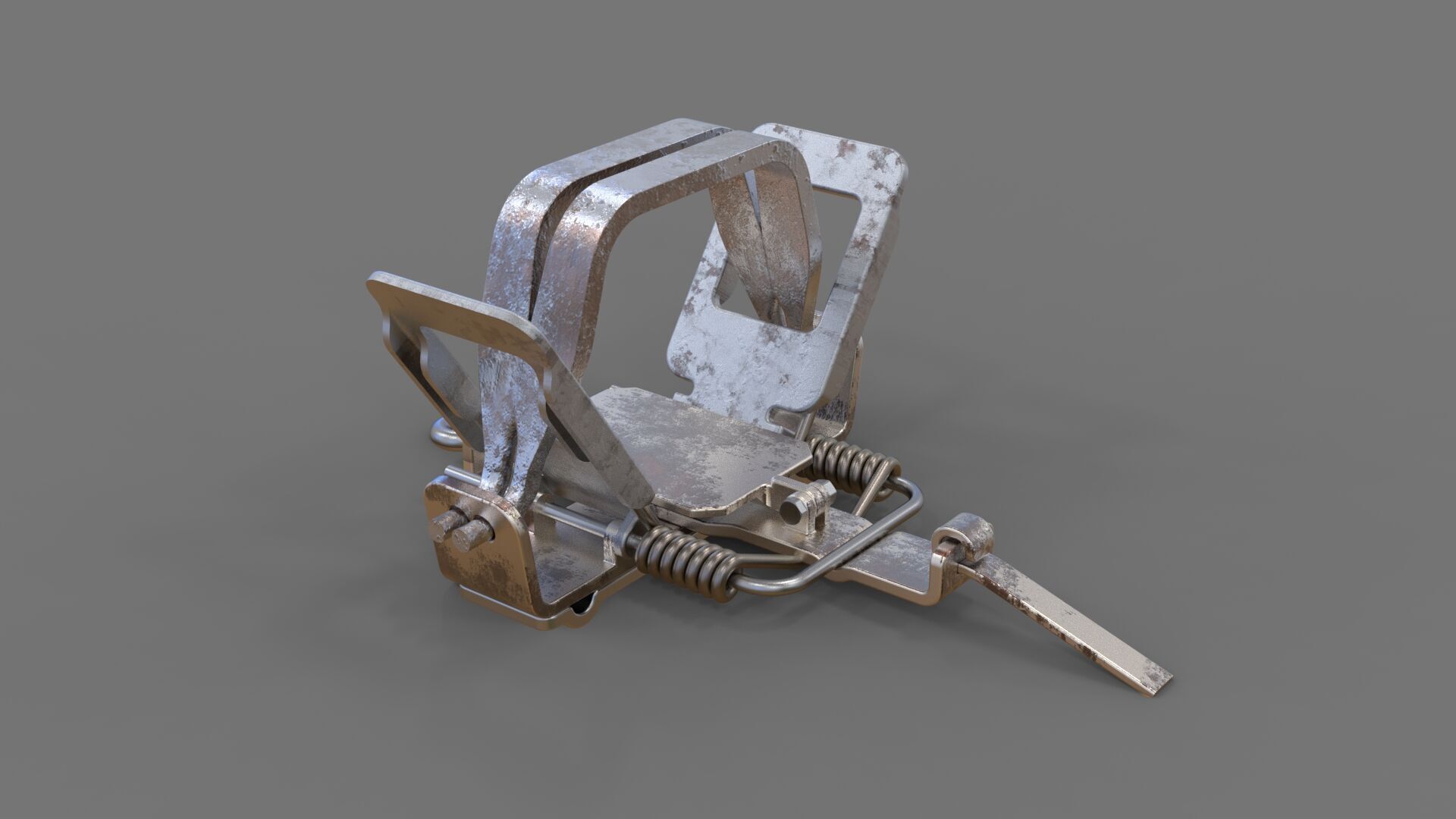 Coil Spring Traps 3D print model_8