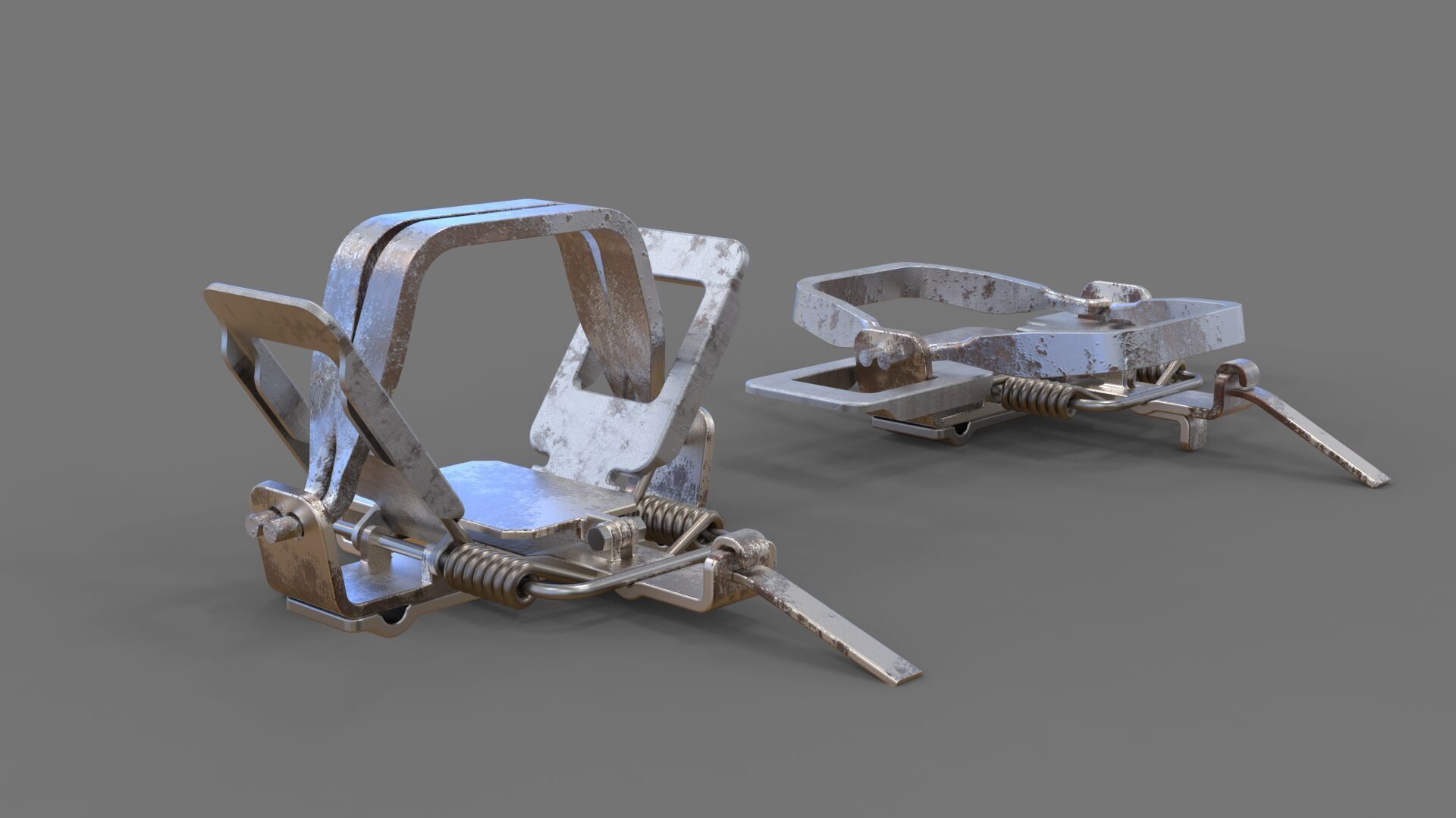 Coil Spring Traps 3D print model_9