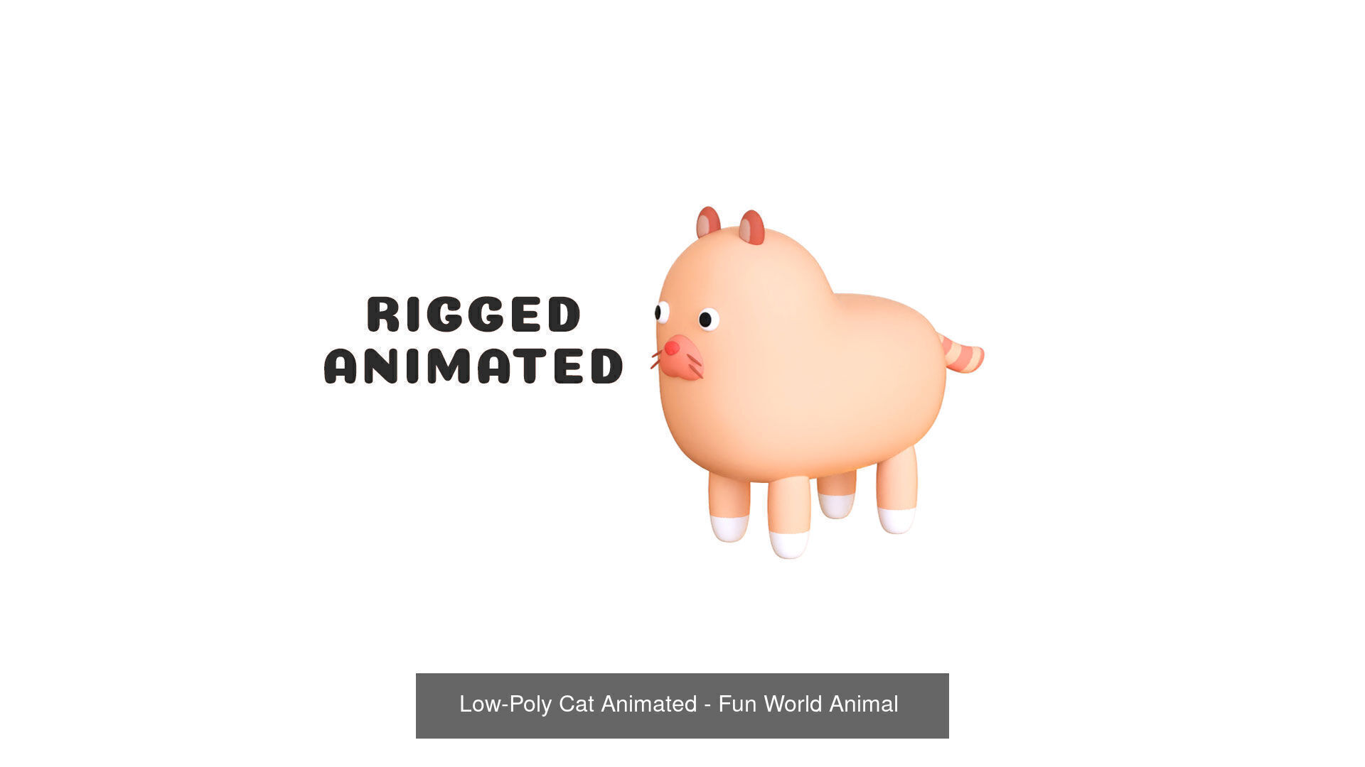 Fun World - Farm Animals Vol 1 3D Model Collection_15
