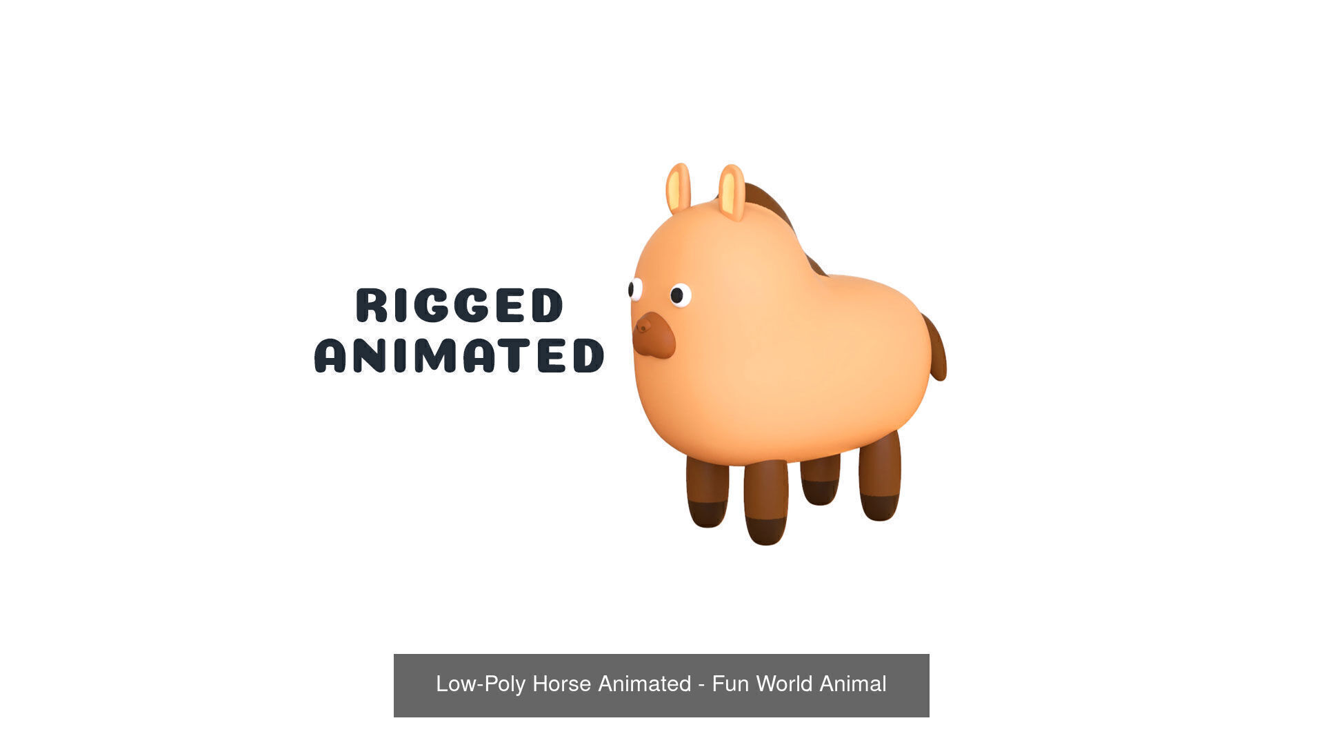 Fun World - Farm Animals Vol 1 3D Model Collection_18