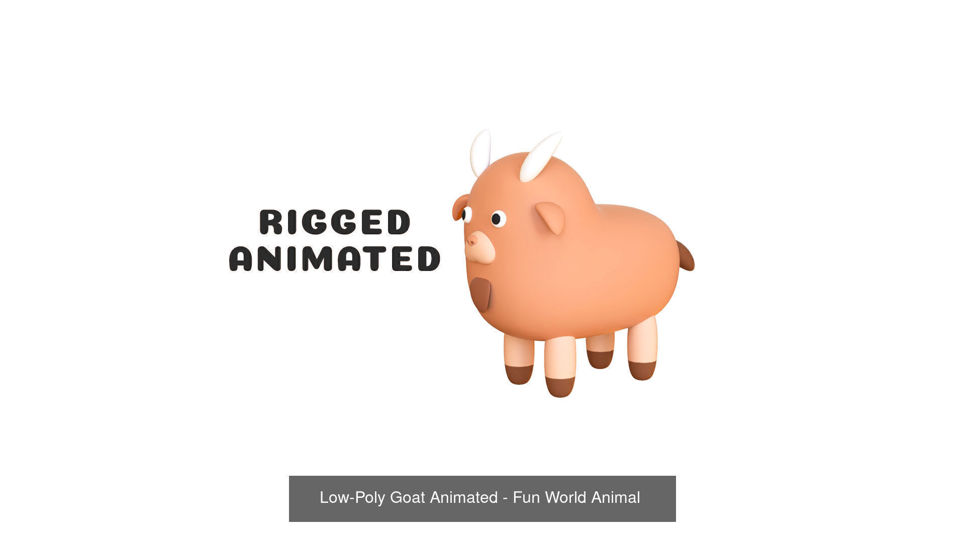 Fun World - Farm Animals Vol 1 3D Model Collection_17