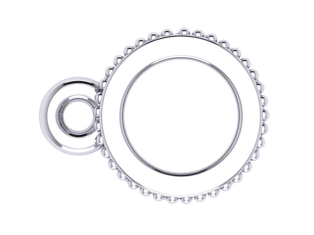 Pendant necklace with a gemstone Princess 3D model print Free 3D print model_7