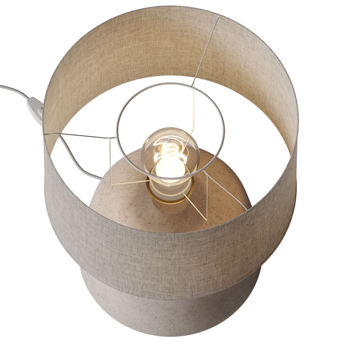 CERAMIC lamp by ZARA 3D model_1