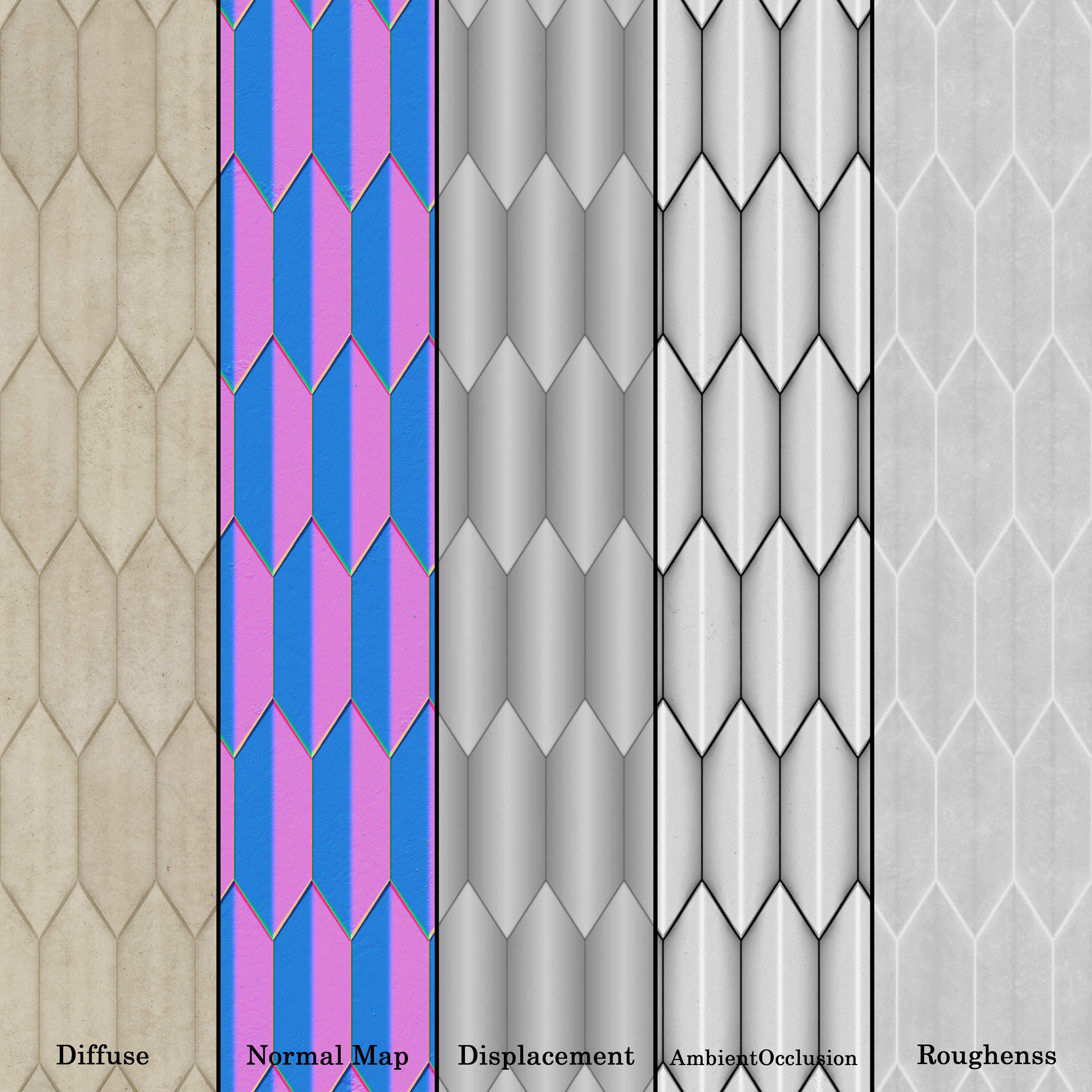 Concrete Acoustic Wall Panel - Seamless Texture_6