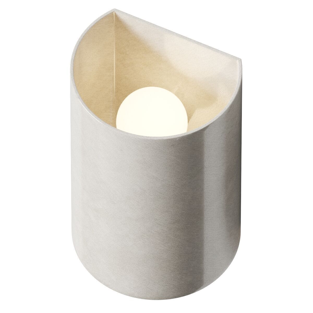 Ceramic crackle sconce by Shades of light 3D model_1