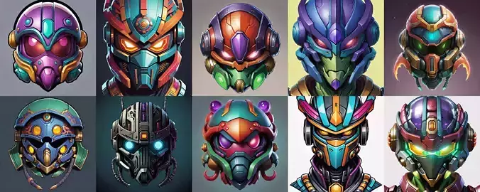 Helmet bundle 12 pack 100 obj