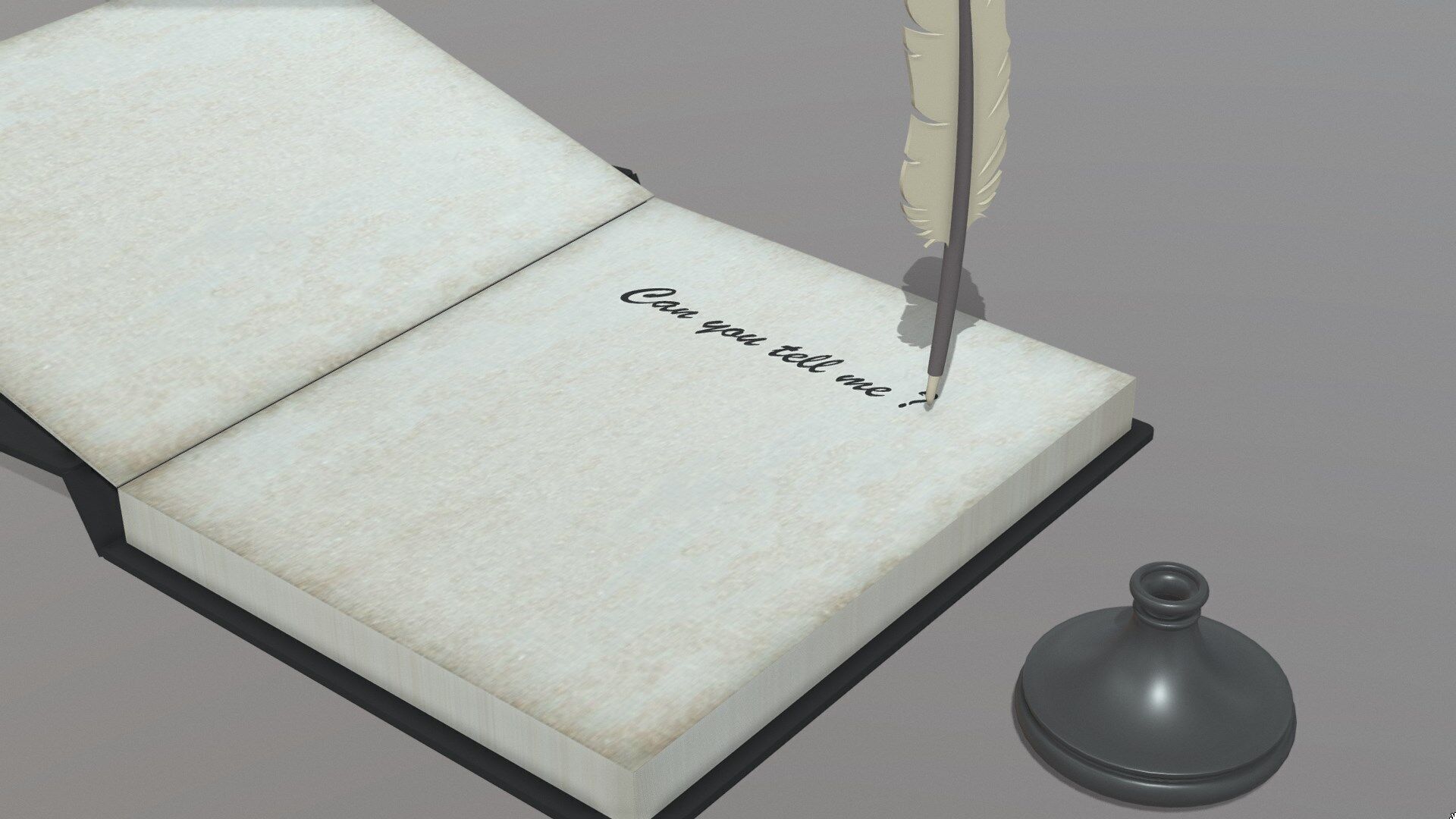 Tom Riddle diary animated 3D model_18