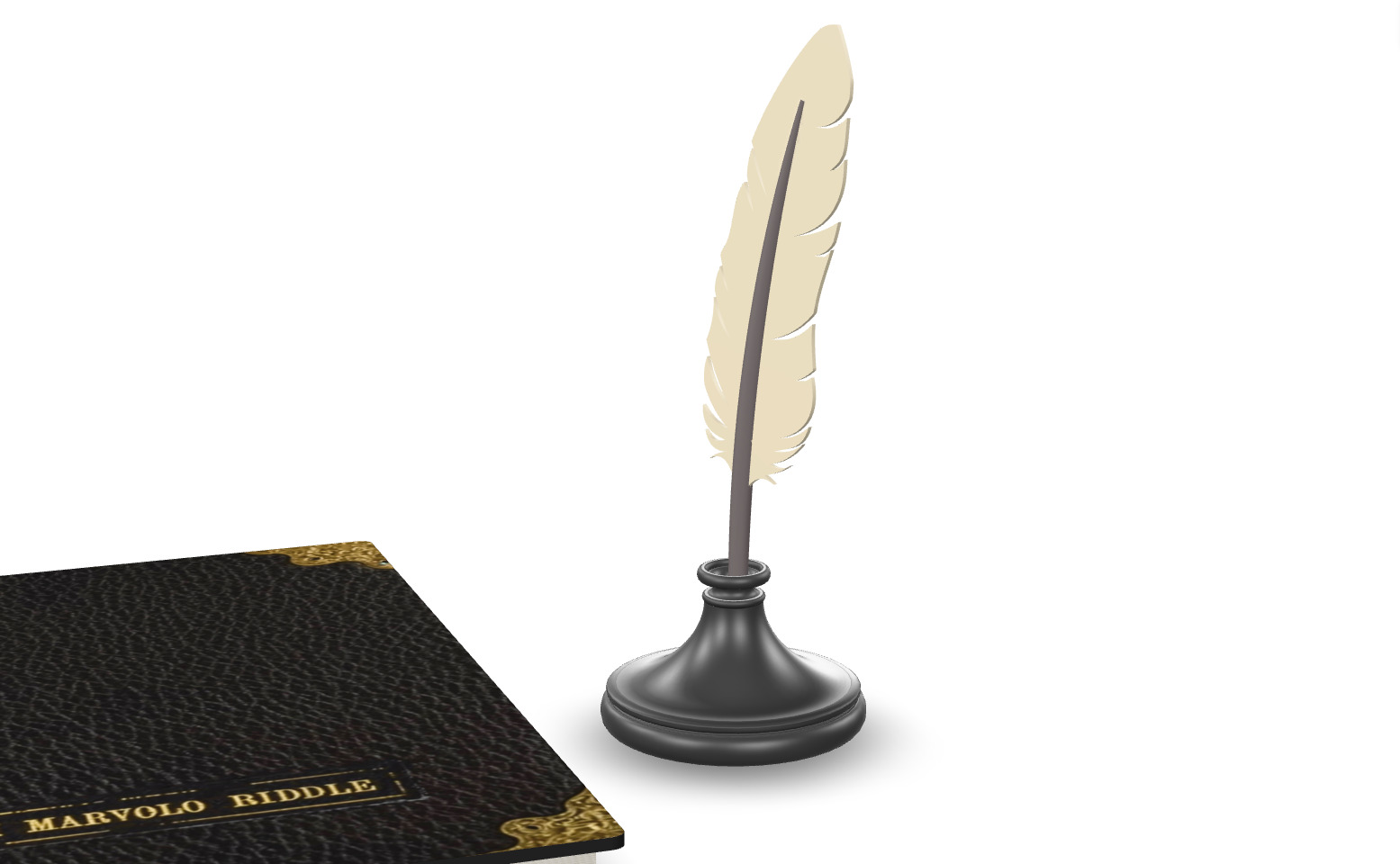 Tom Riddle diary animated 3D model_8