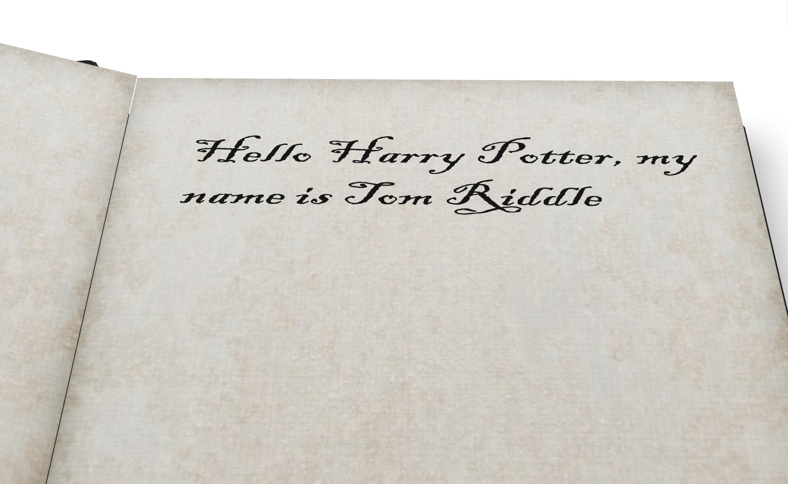 Tom Riddle diary animated 3D model_11
