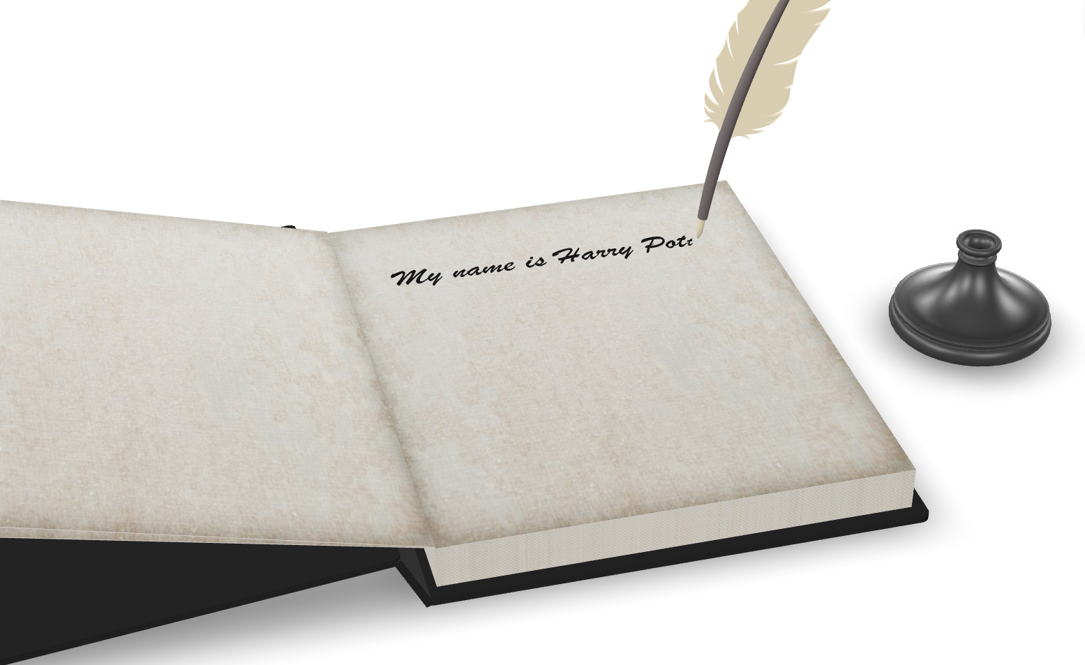 Tom Riddle diary animated 3D model_15