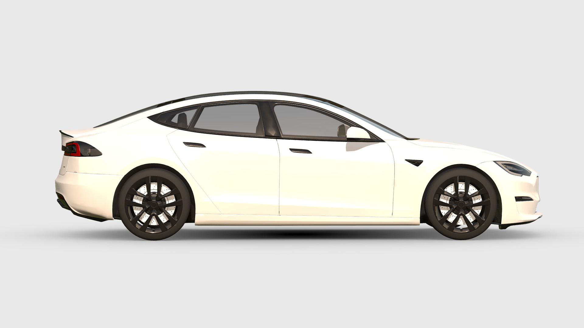 Tesla Model S Plaid 3D model_2