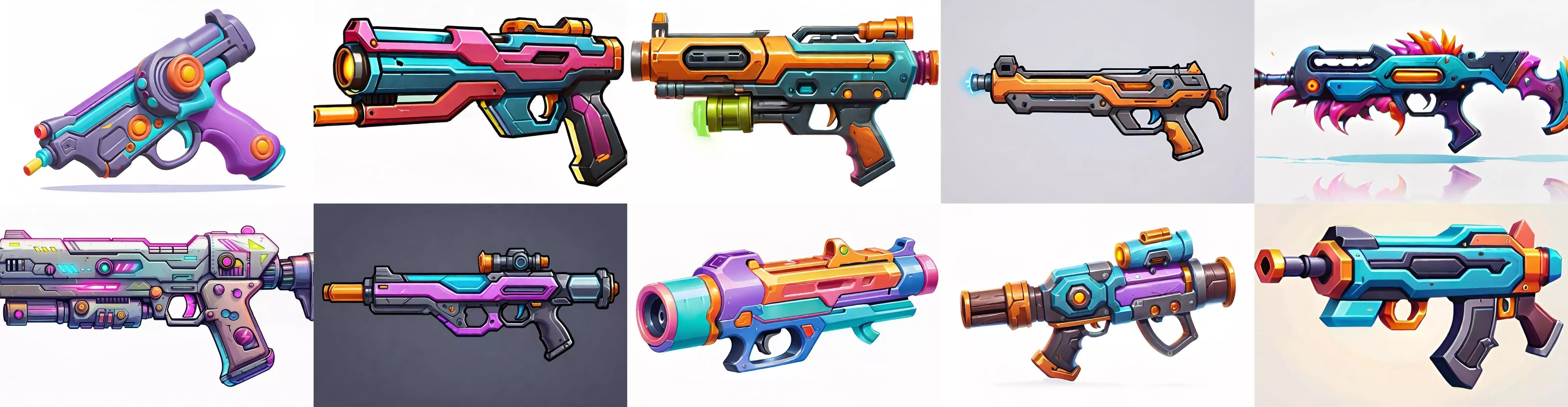 GunWeapon bundle 3 pack 100 fbx Low-poly 3D model_0