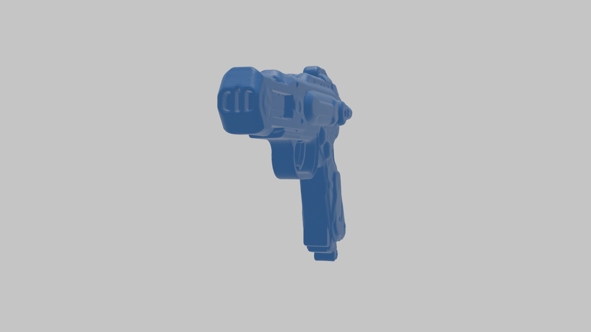 Sci-Fi Handgun 3D Model Low-poly 3D model_33