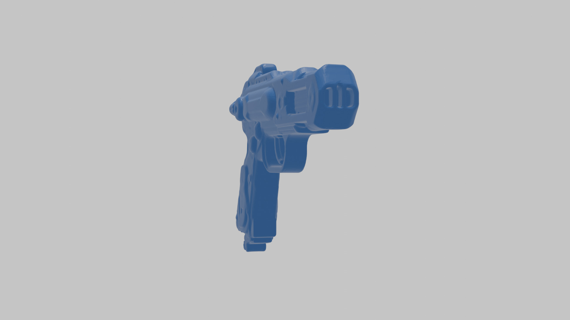 Sci-Fi Handgun 3D Model Low-poly 3D model_34