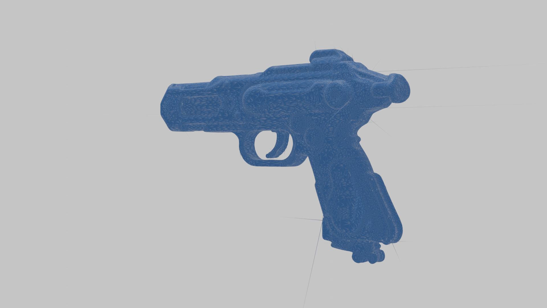 Sci-Fi Handgun 3D Model Low-poly 3D model_29