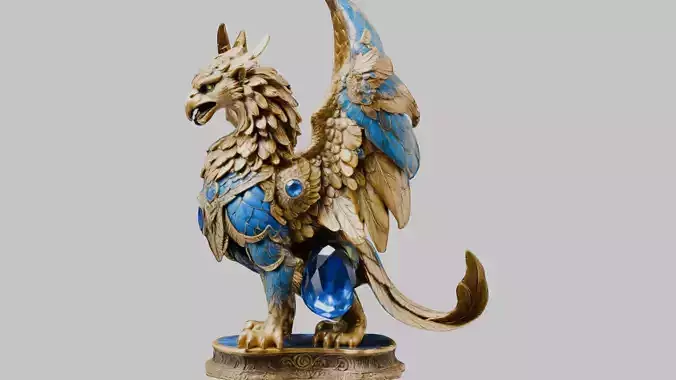 Griffin Dragon 3D Model