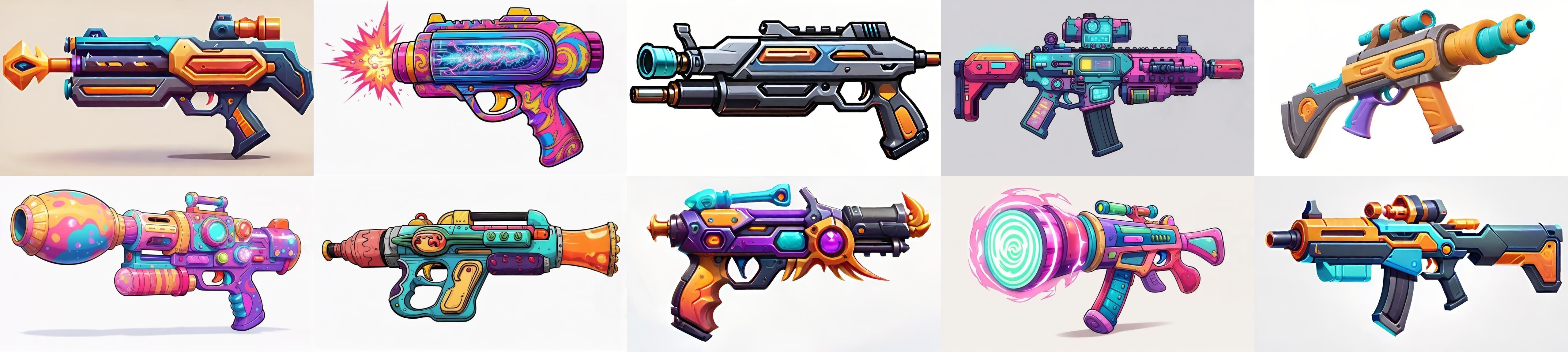 GunWeapon bundle 13 pack 100 fbx Low-poly 3D model_8