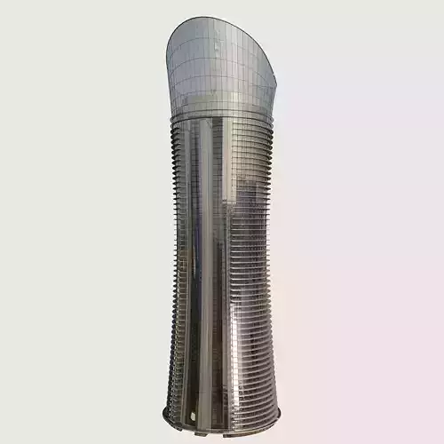 Building Skyscraper City Town Downtown Street Futuristic Utopia Low-poly 3D model