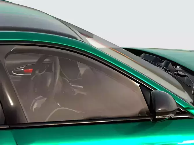 Unbranded High Poly Italian Sportscar Game Ready 3D model 4