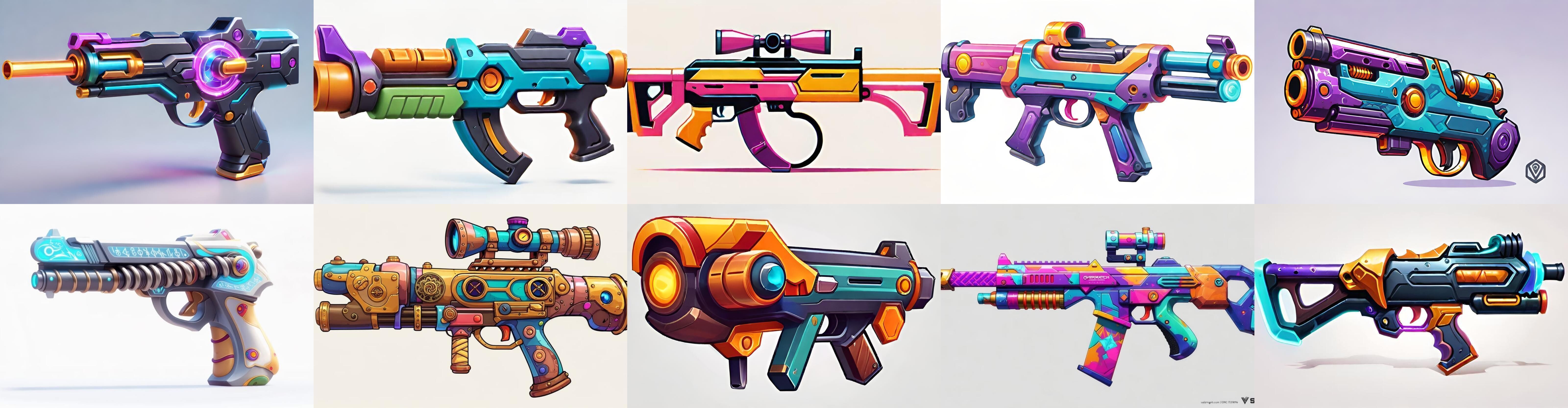 GunWeapon bundle 1 pack 100 fbx Low-poly 3D model_14